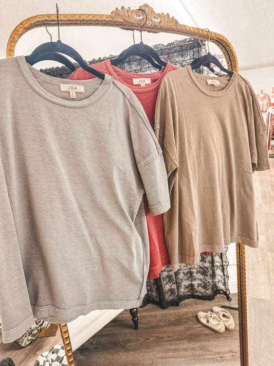 oversized basic soft tees in 3 colors (small-3x)