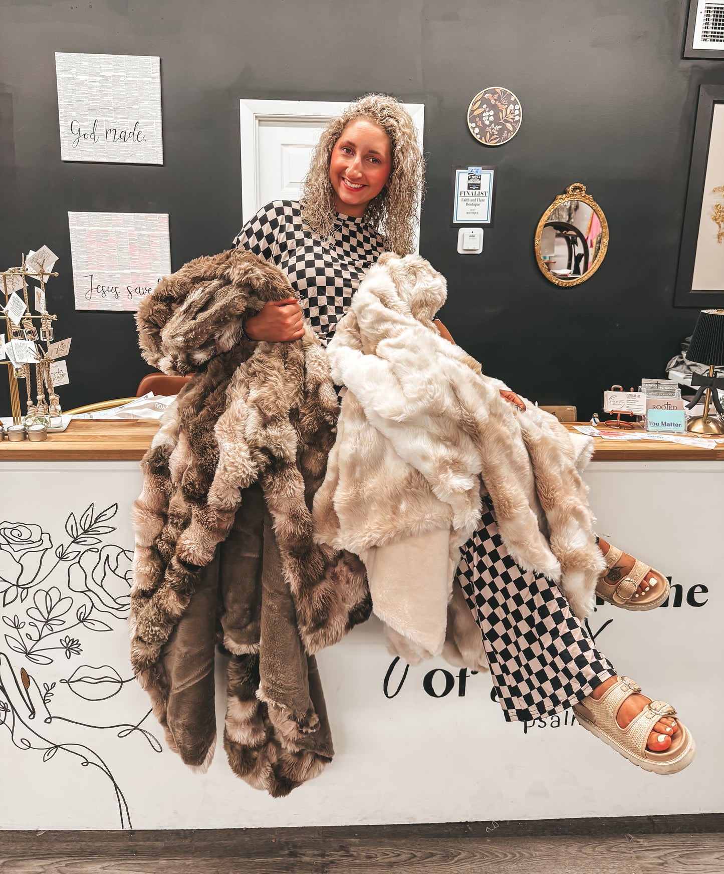 F&F minky oversized blankets