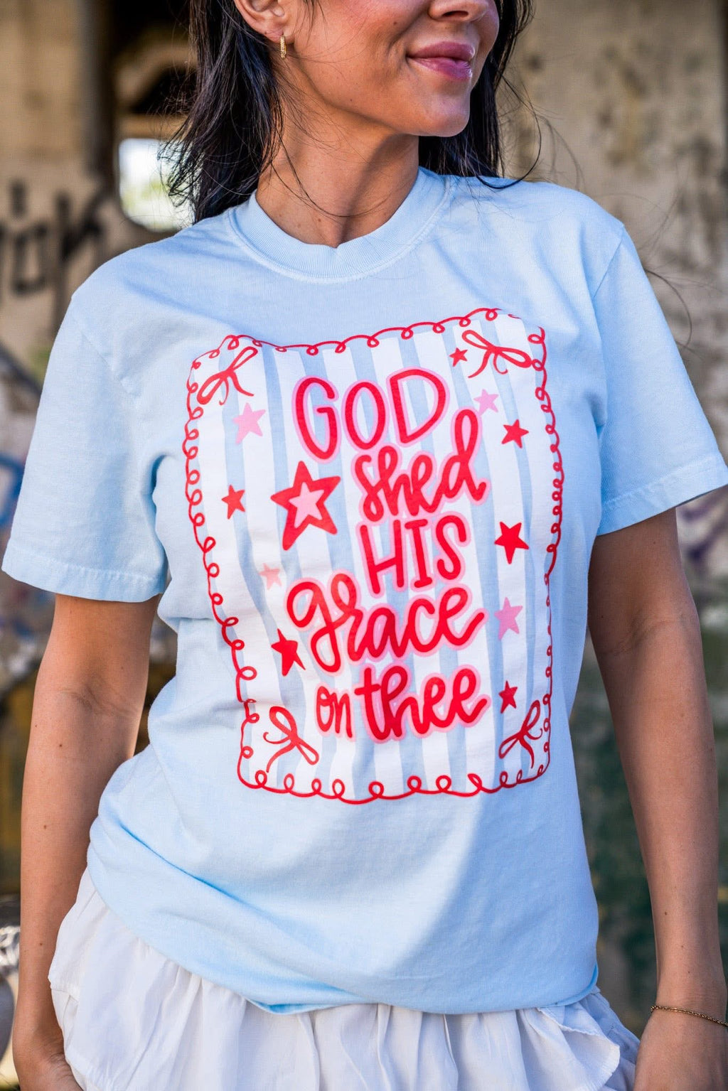 God shed his grace on thee tee