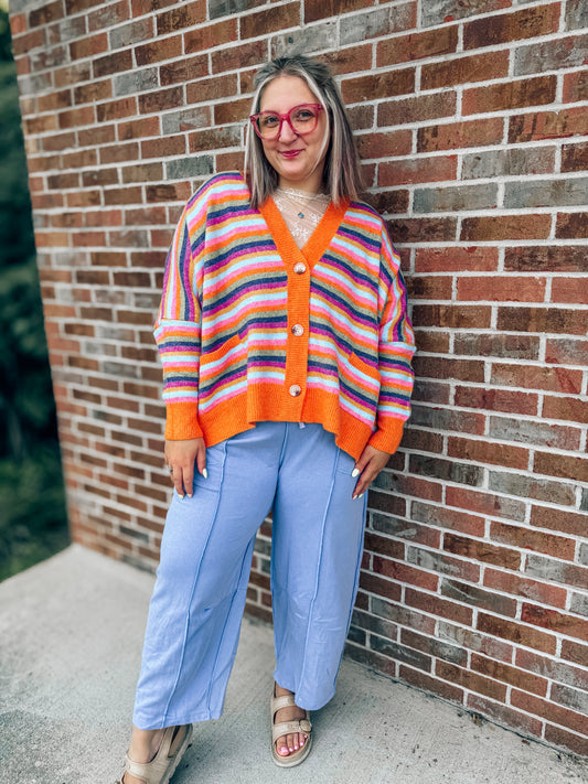 Periwinkle barrel sweatpants