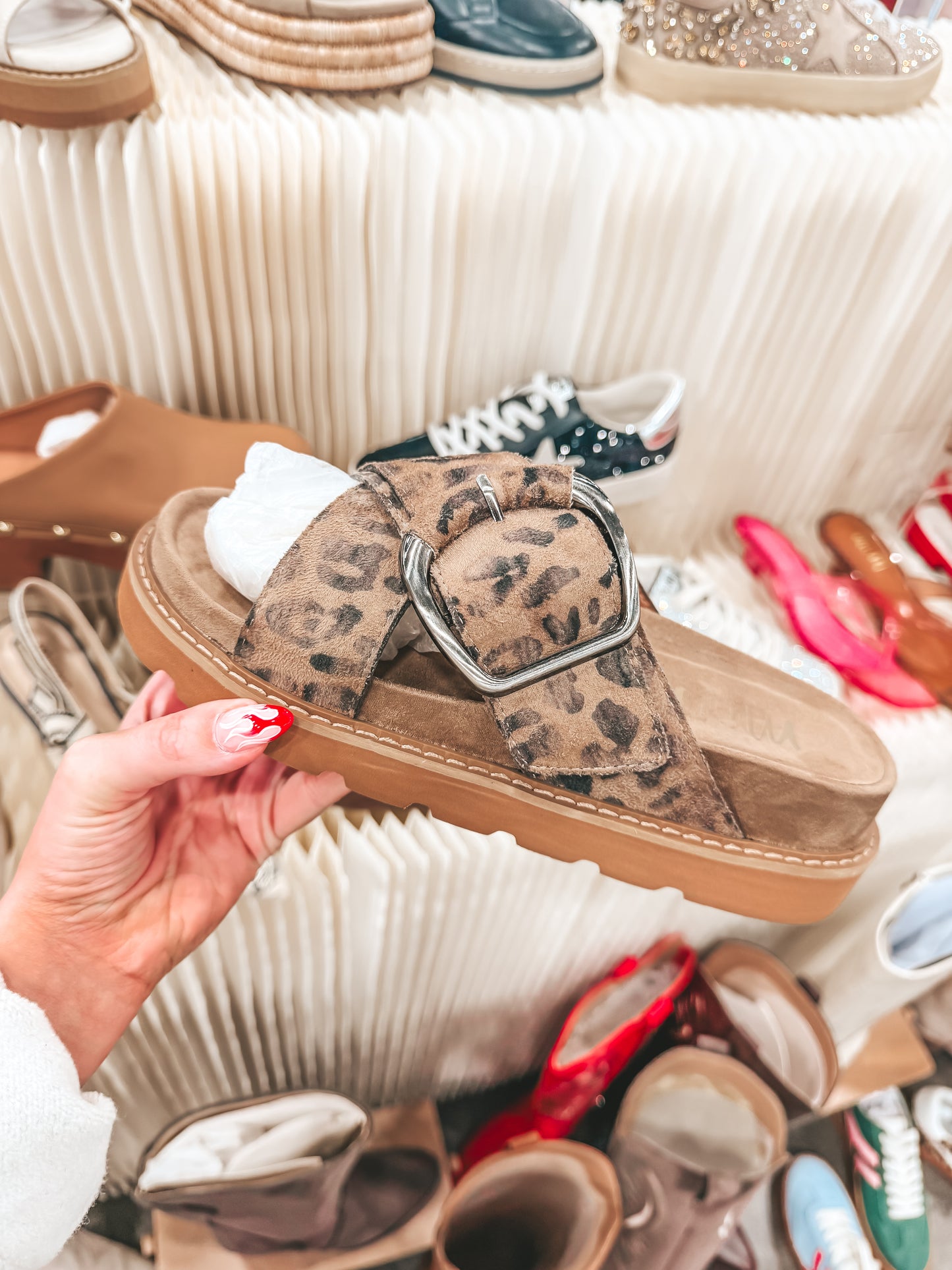 leopard sandals PREORDER-ships in march/april