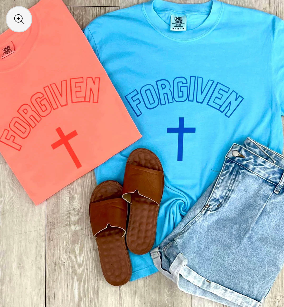 forgiven aqua tee