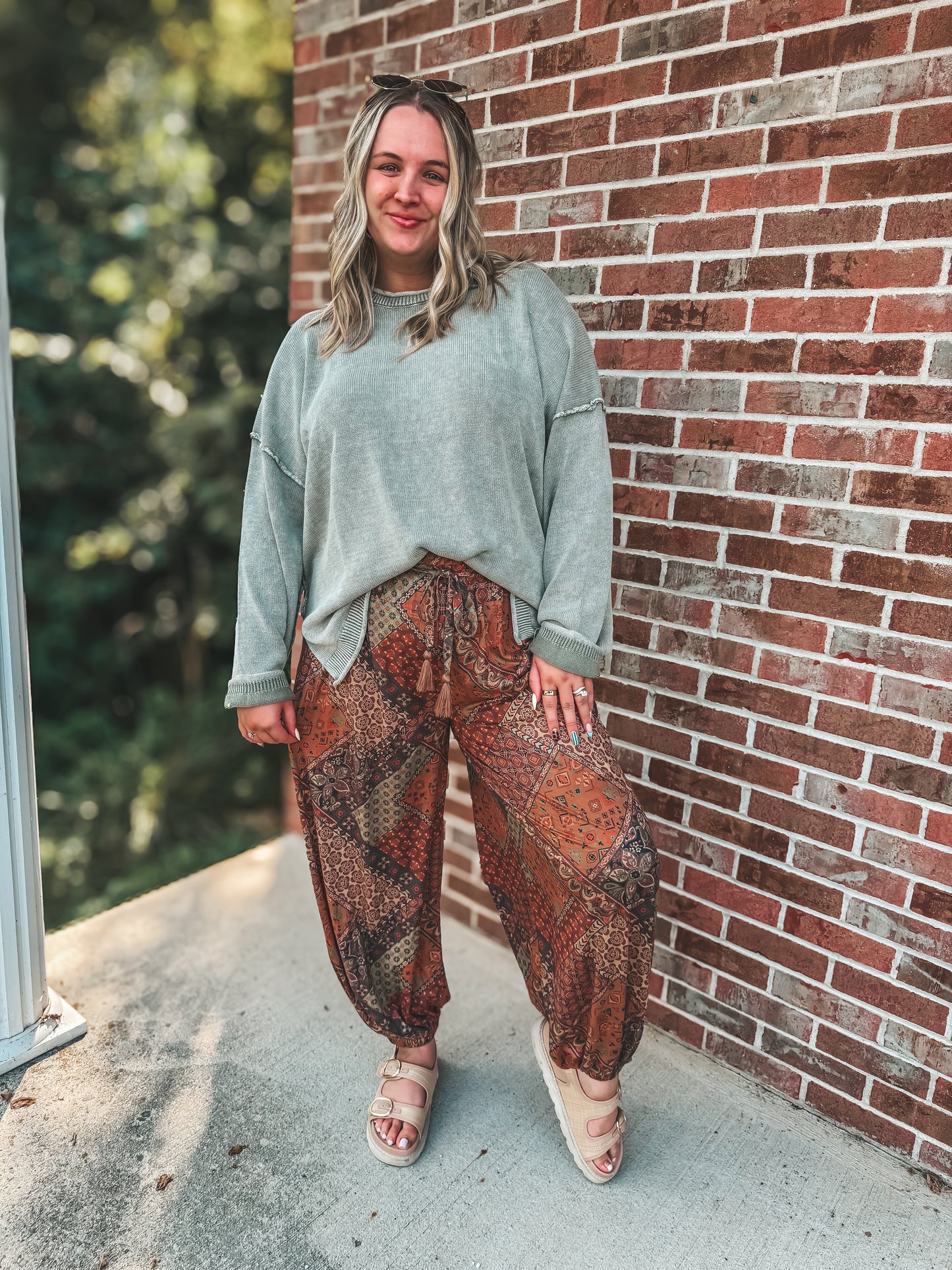 Buttery soft boho fall joggers S-3X