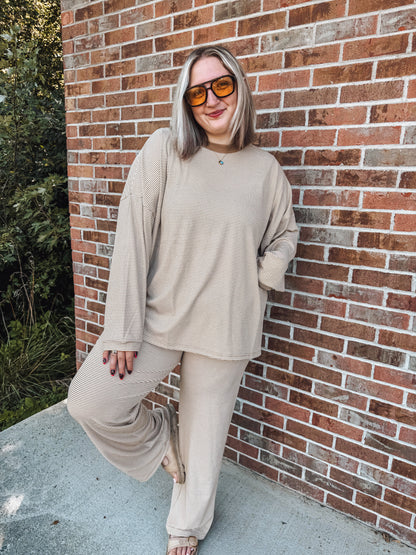 KK striped pants sets in 2 colors