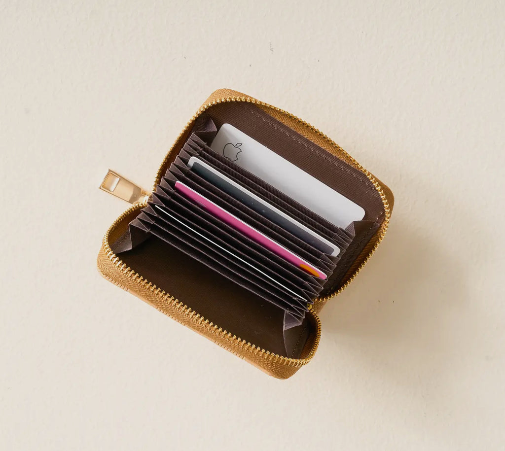 urban check zip around wallet keychain