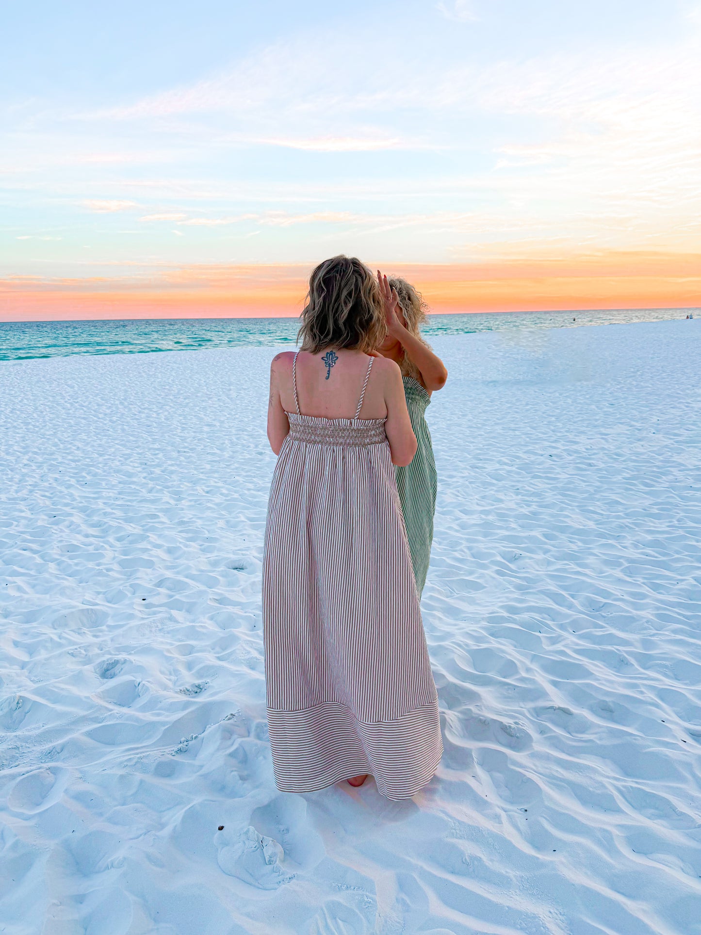 striped beach vibes maxi dresses