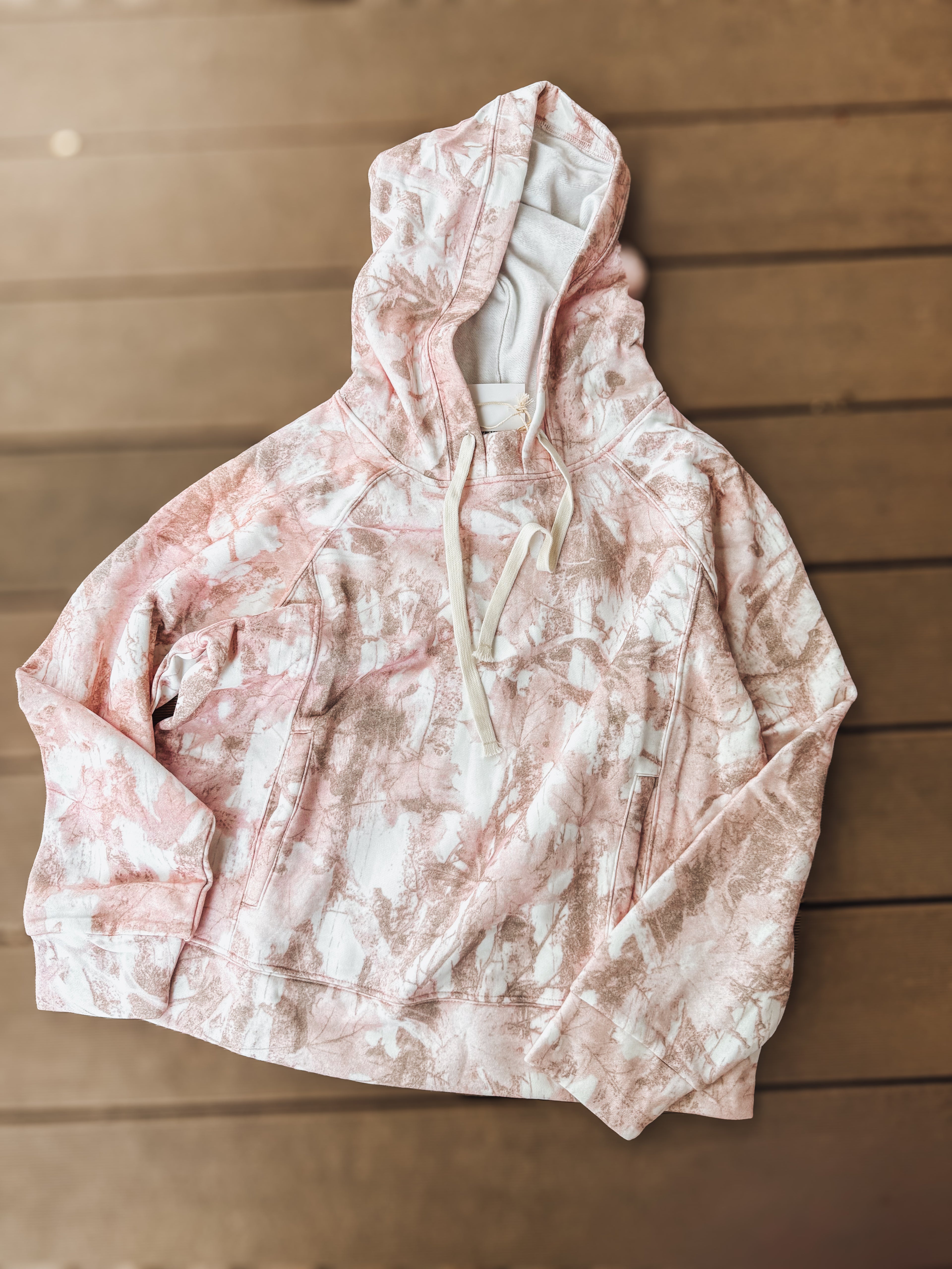 pink camo hoodie