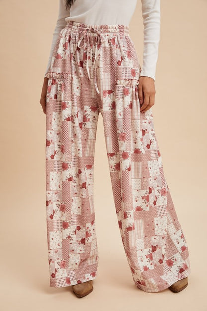 Patchwork wide leg fall staple pants RESTOCK PREORDER-now in 3 colors