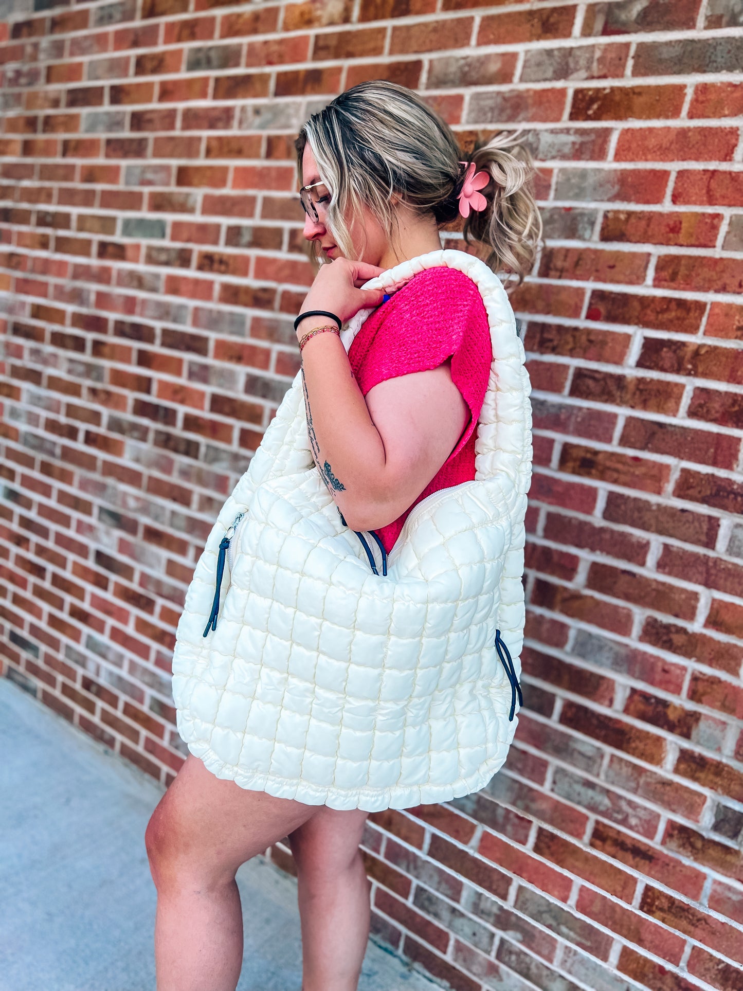 oversized puffer trendy bags