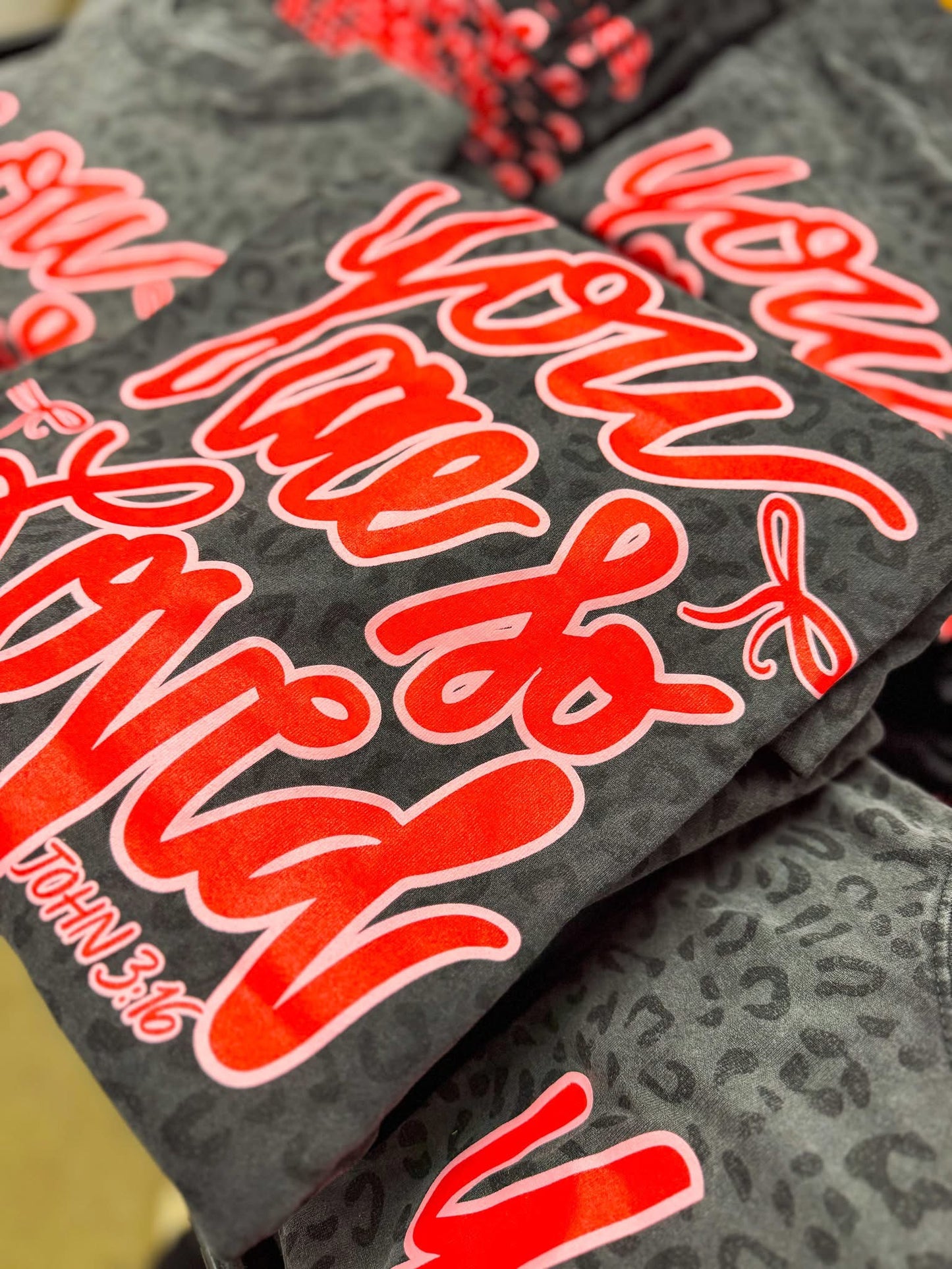 you are so loved leopard tee (ships in 7 days)