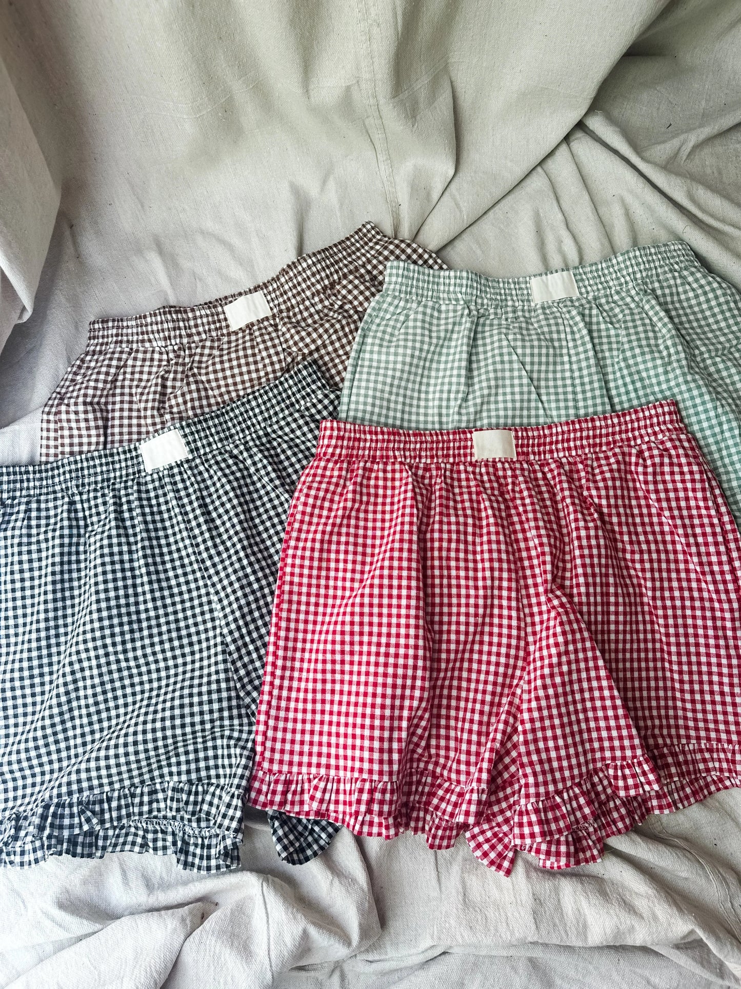 Gingham Boxer Shorts PREORDER