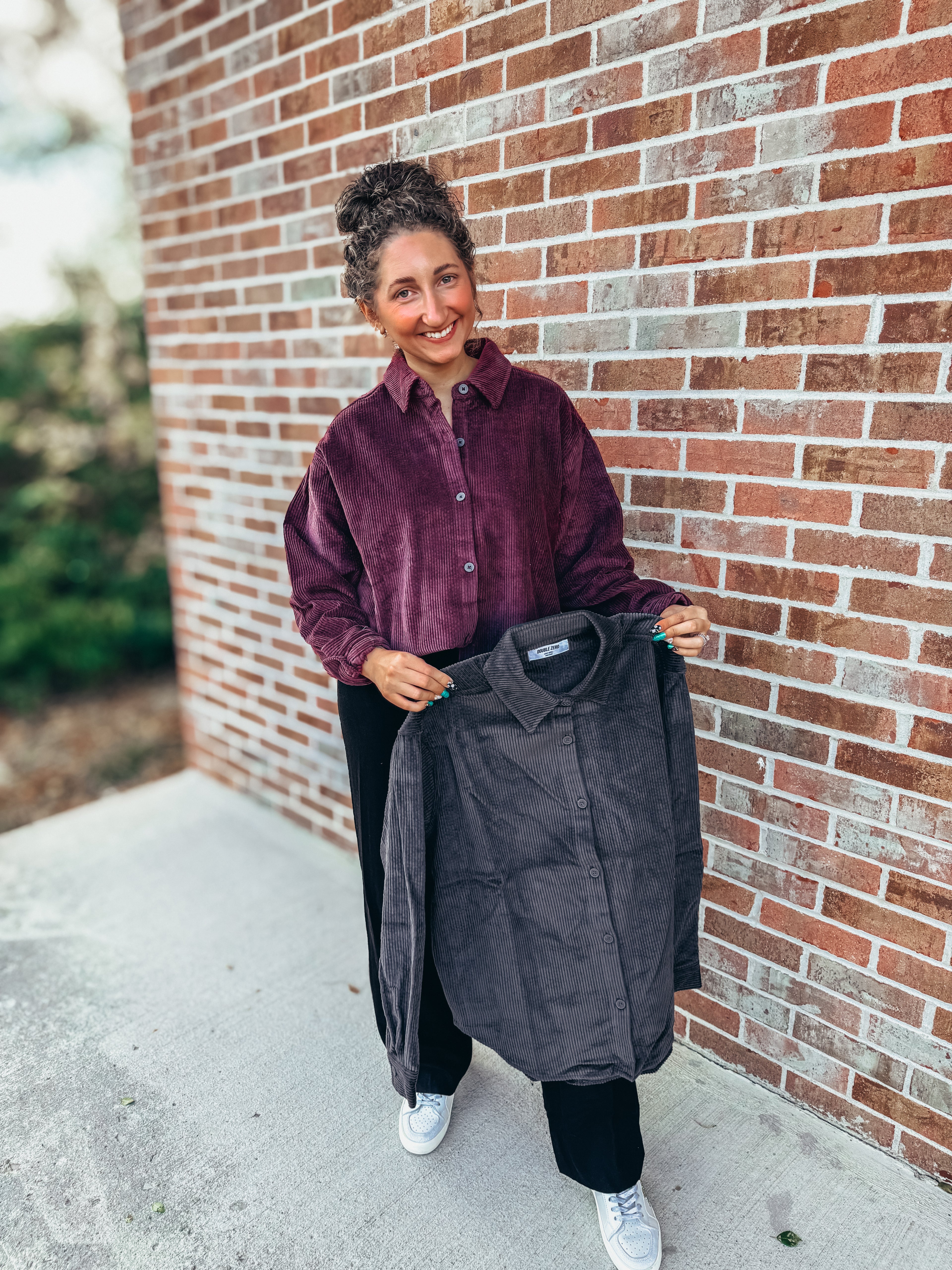 corduroy shackets in 2 colors