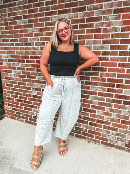 Barrel floral joggers in 2 colors