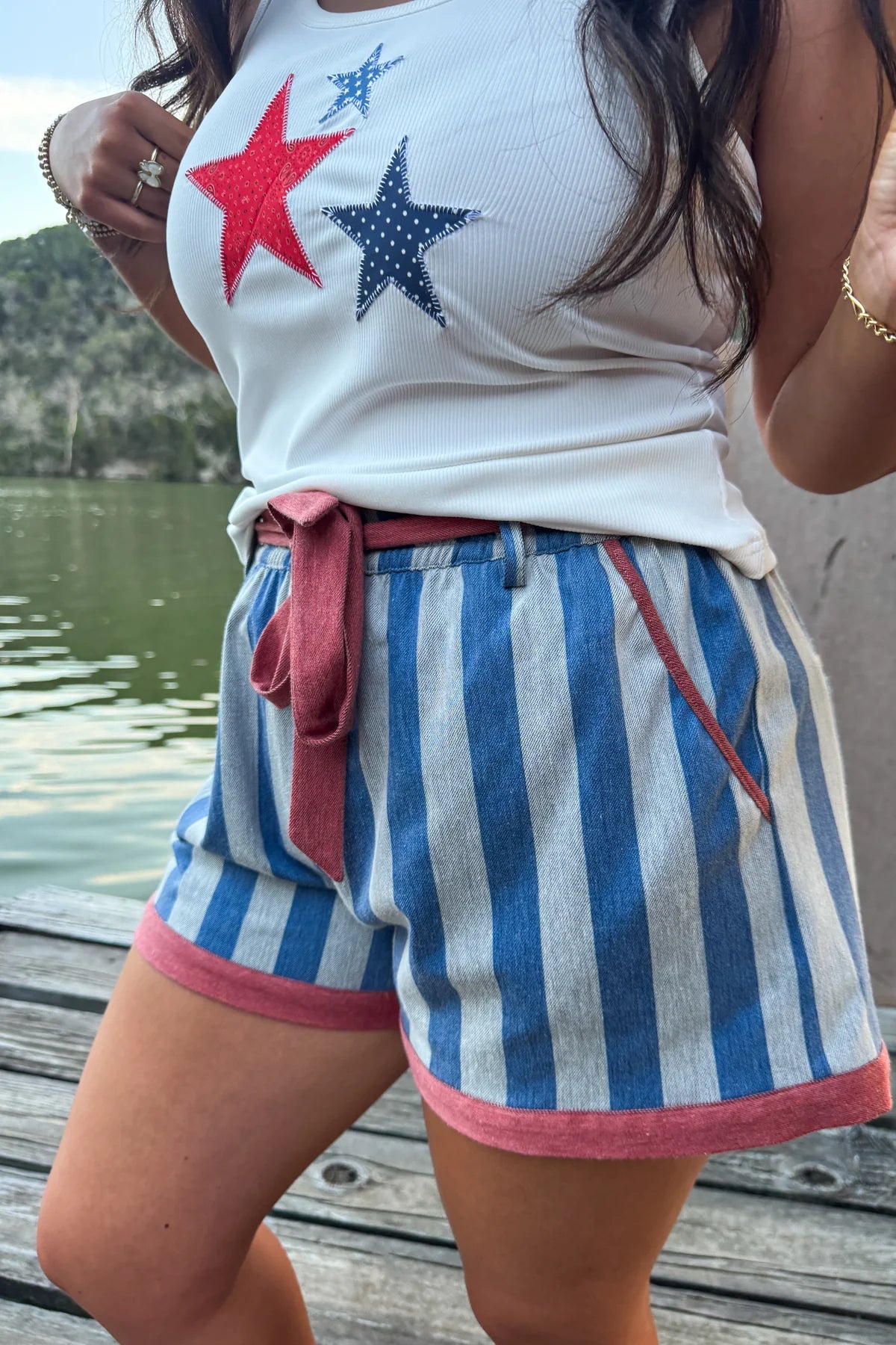 PREORDER- PIPER STRETCH DENIM SHORTS