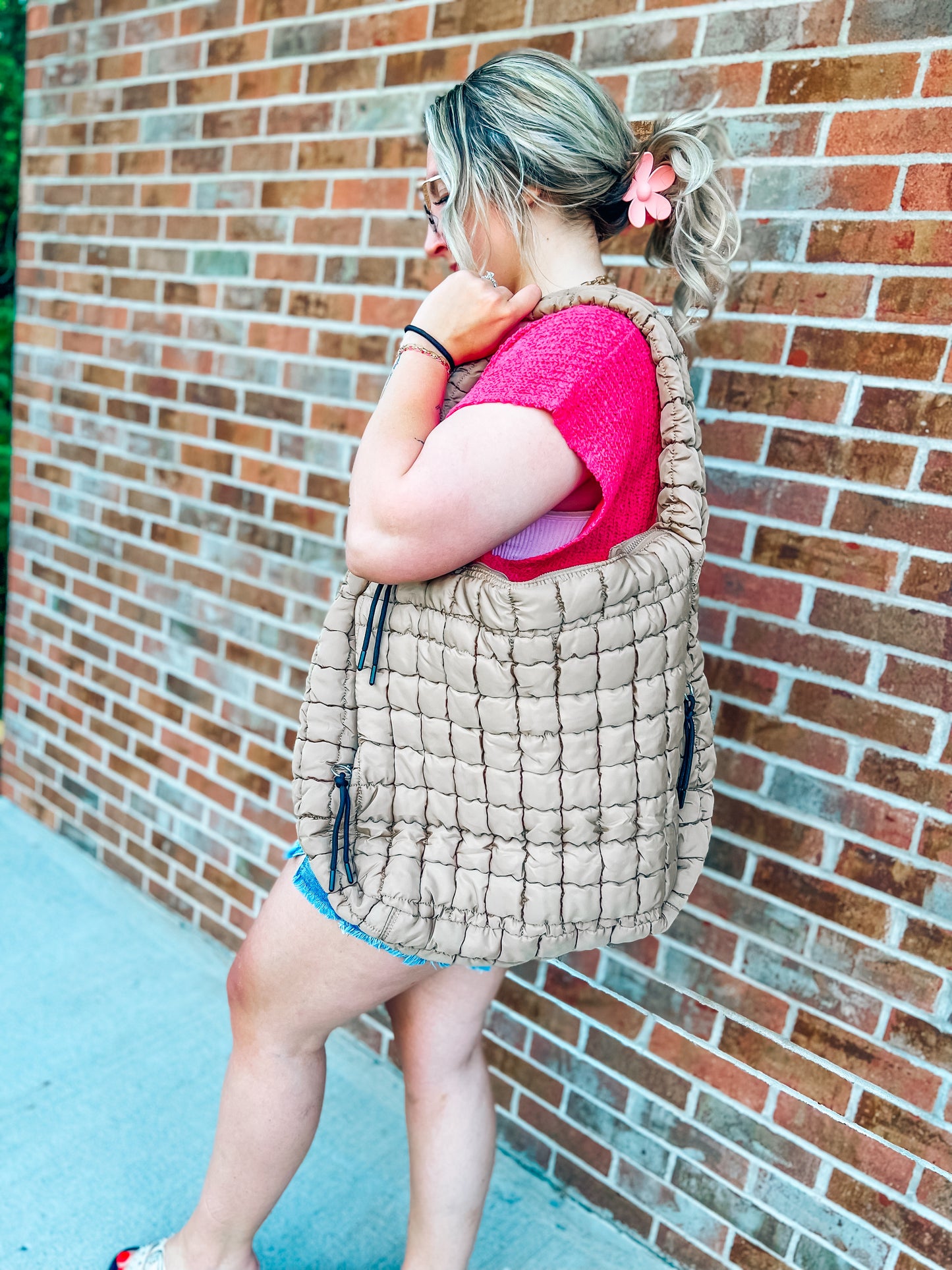 oversized puffer trendy bags