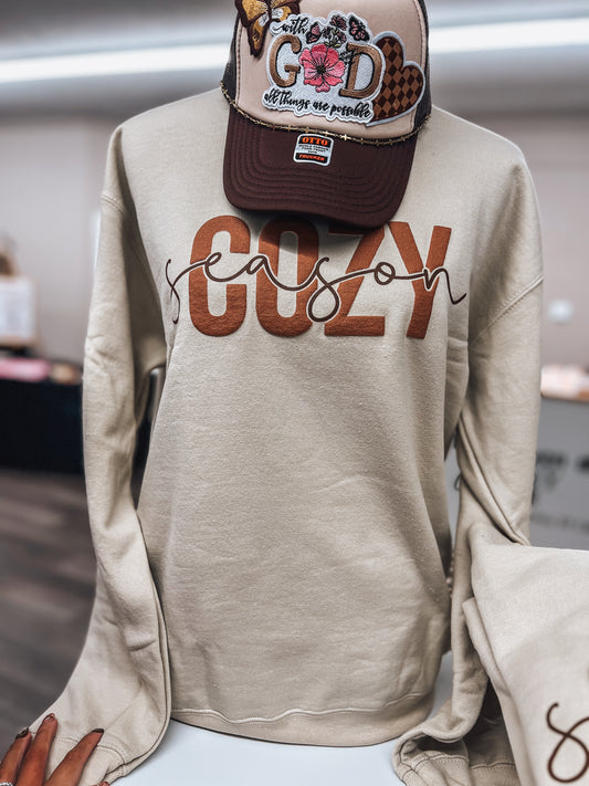 cozy season puff pullover