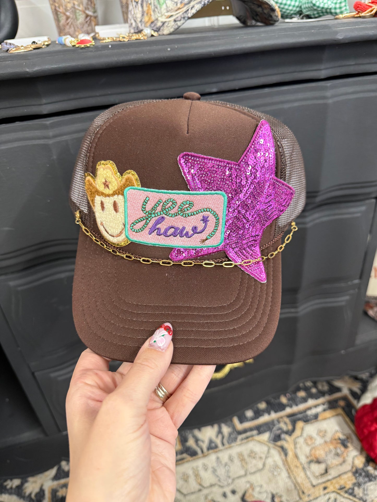 trucker hats- made by me