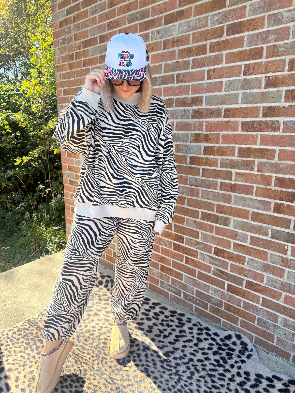 Zebra joggers
