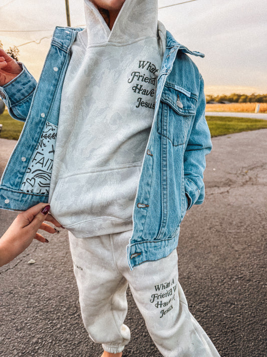 friend in jesus camo kids joggers