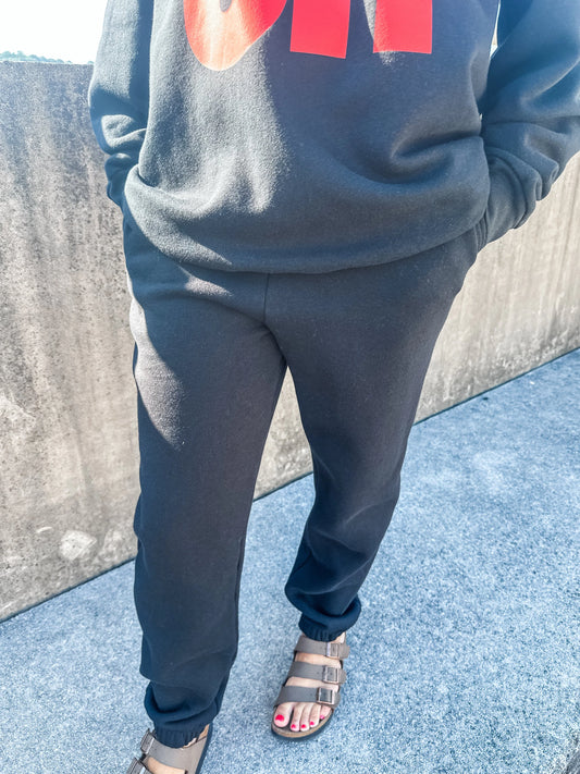 Varsity black Joggers PREORDER