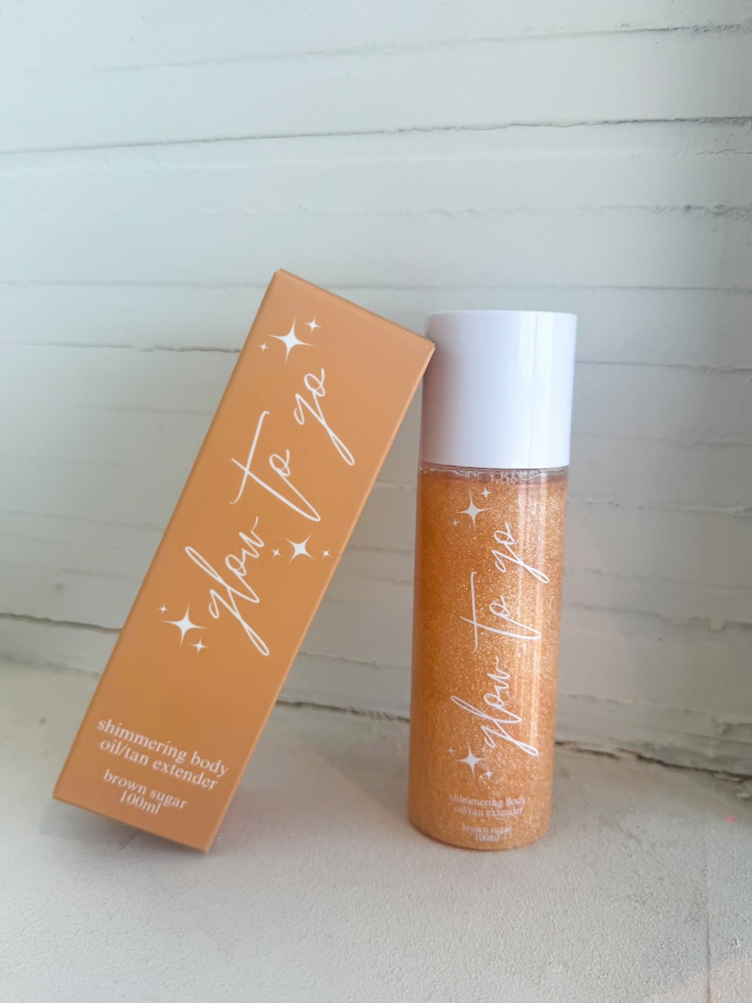 glow to go body oil and tan extender