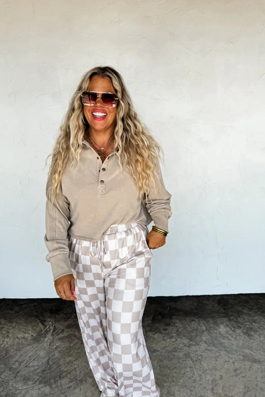checker pop pants
