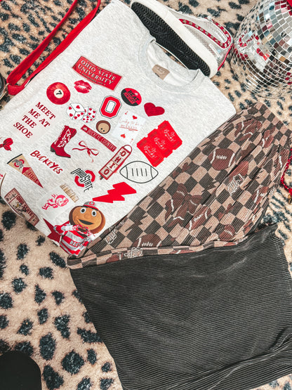 Branded OSU collage pullover