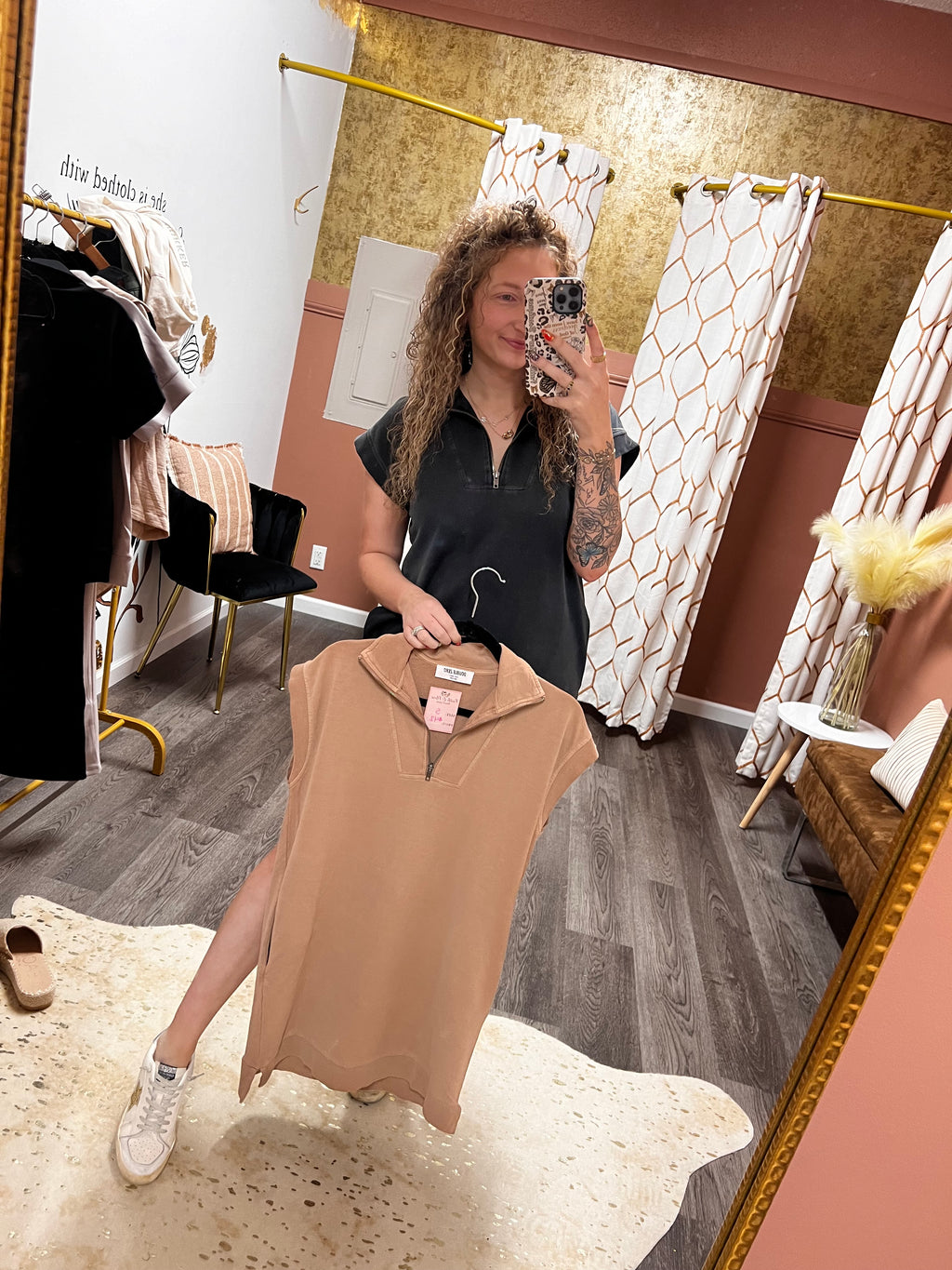 quarter zip tshirt dresses