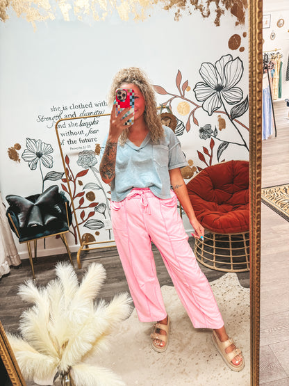 pink barrel lounge pants