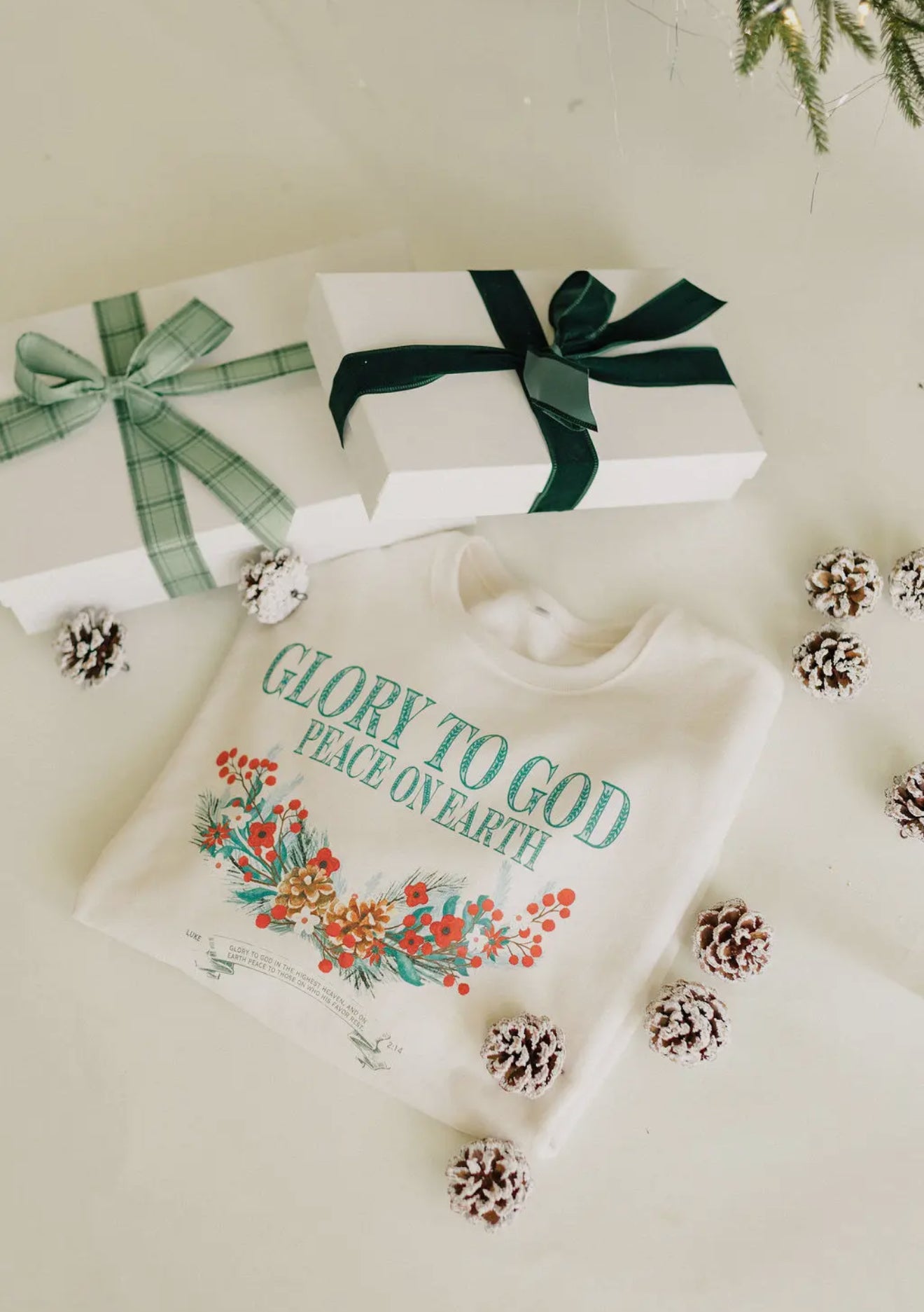 Glory to God peace on earth pullover