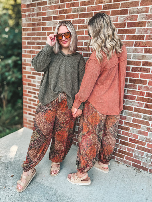 CURVY v neck asymmetrical hem long sleeve knit tops