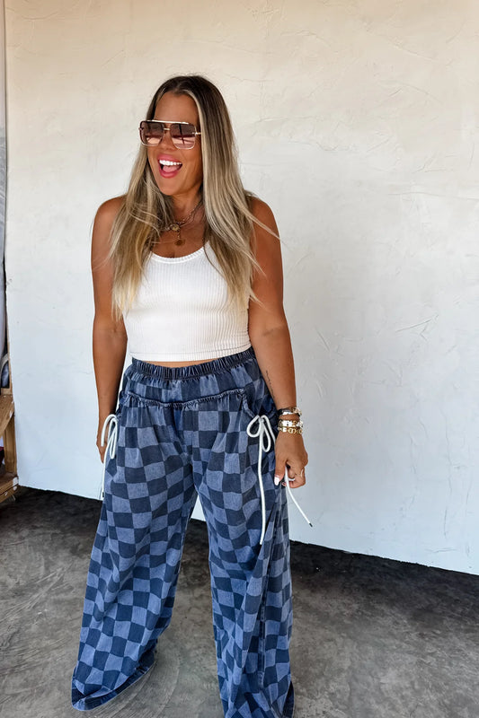 blakeley go with the flow checkered pants