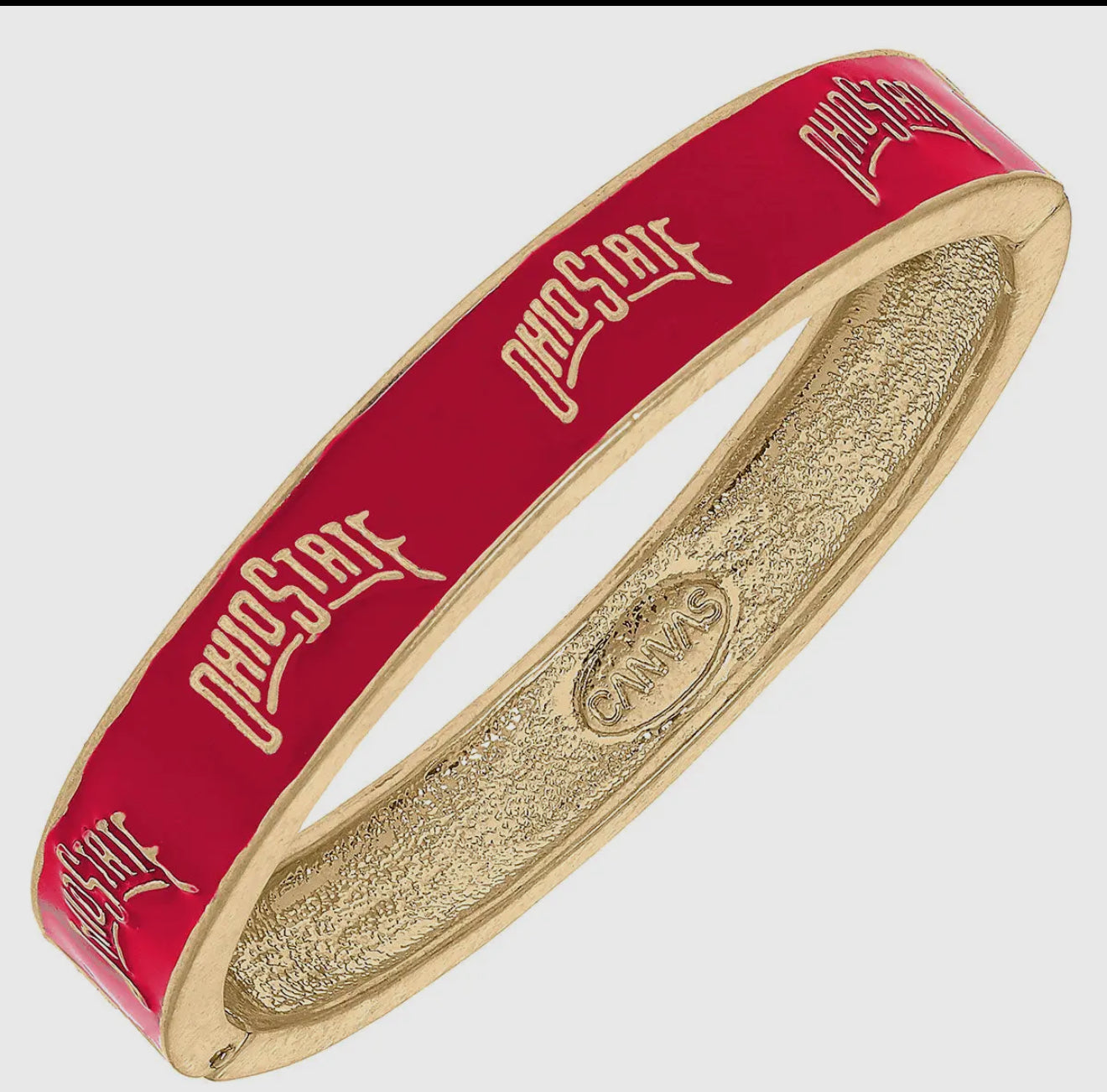 OSU buckeyes enamel hinge bracelet in 2 colors