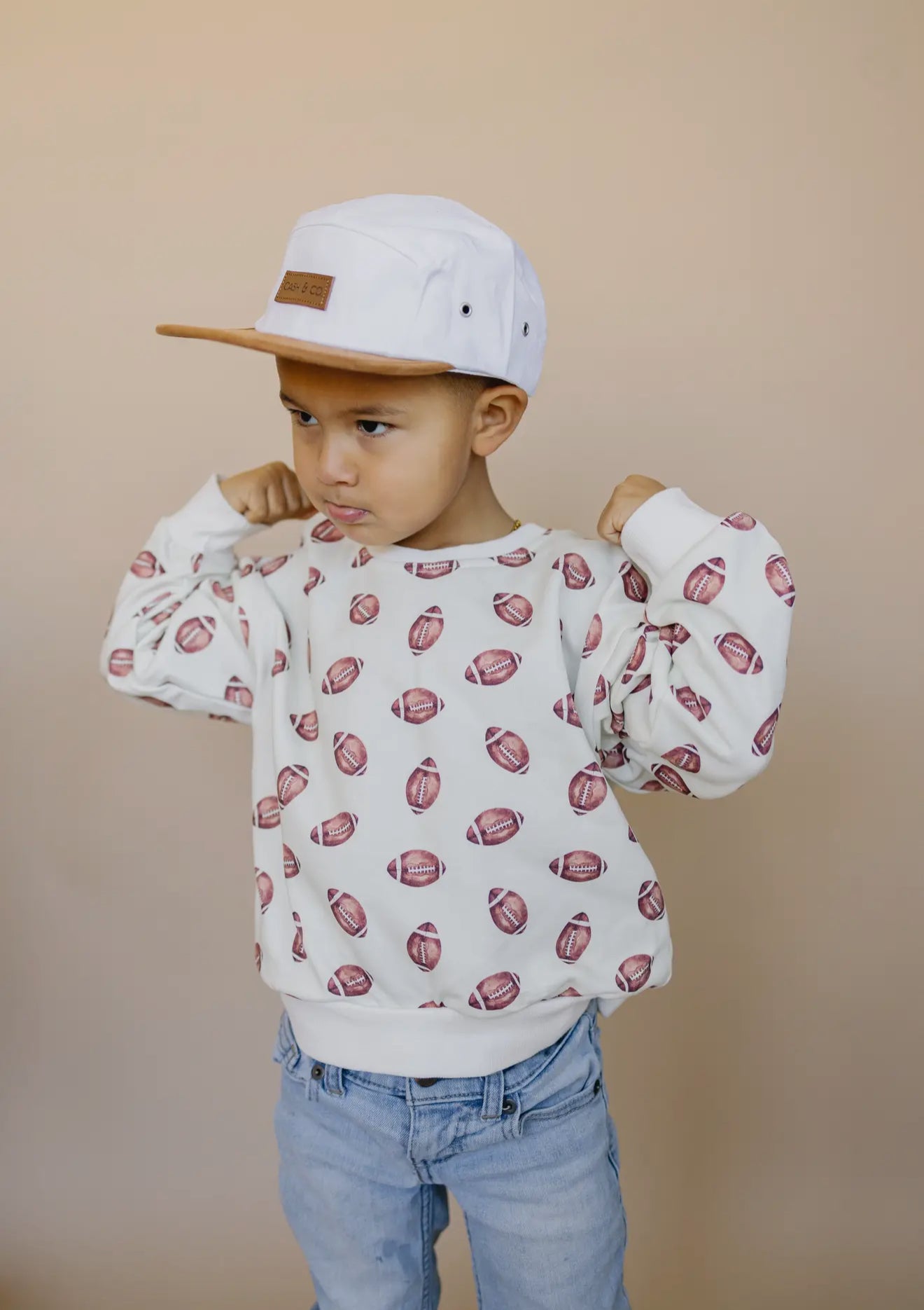 football cotton pullover