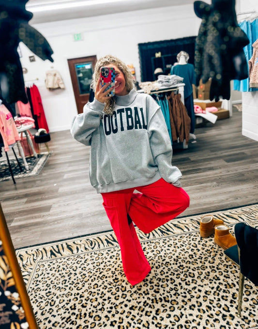 restock red cargo pants
