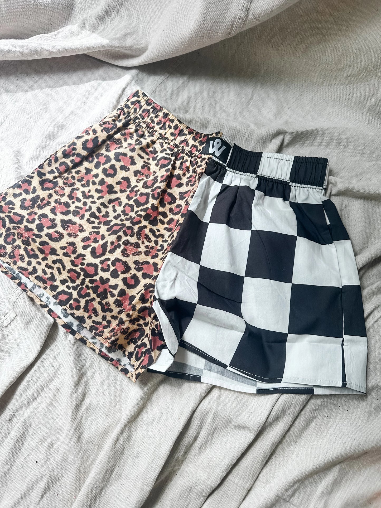 Leopard + Checkered Boxer Shorts PREORDER