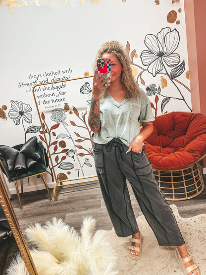 black barrel lounge pants