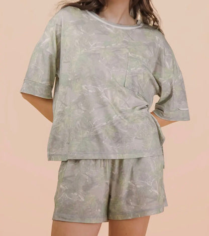 camo shorts and top set