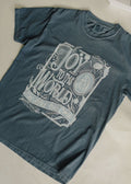 joy to the world denim tee