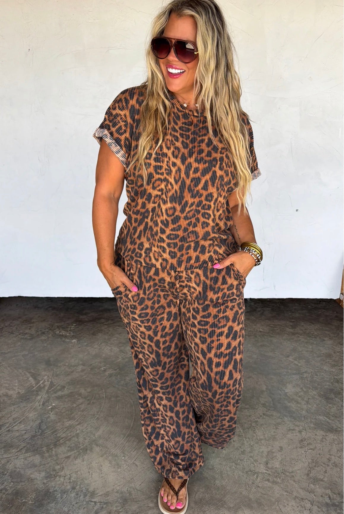 PREORDER- CHEETAH KELSEY PANT SETS