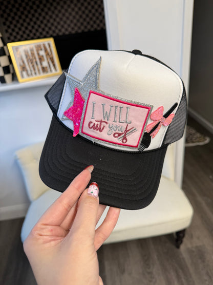 trucker hats- made by me