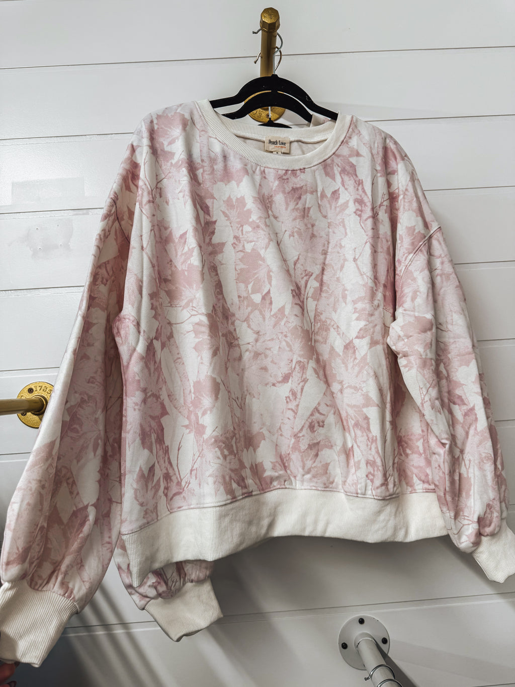 RESTOCK camo oversized pullover in 2 colors.