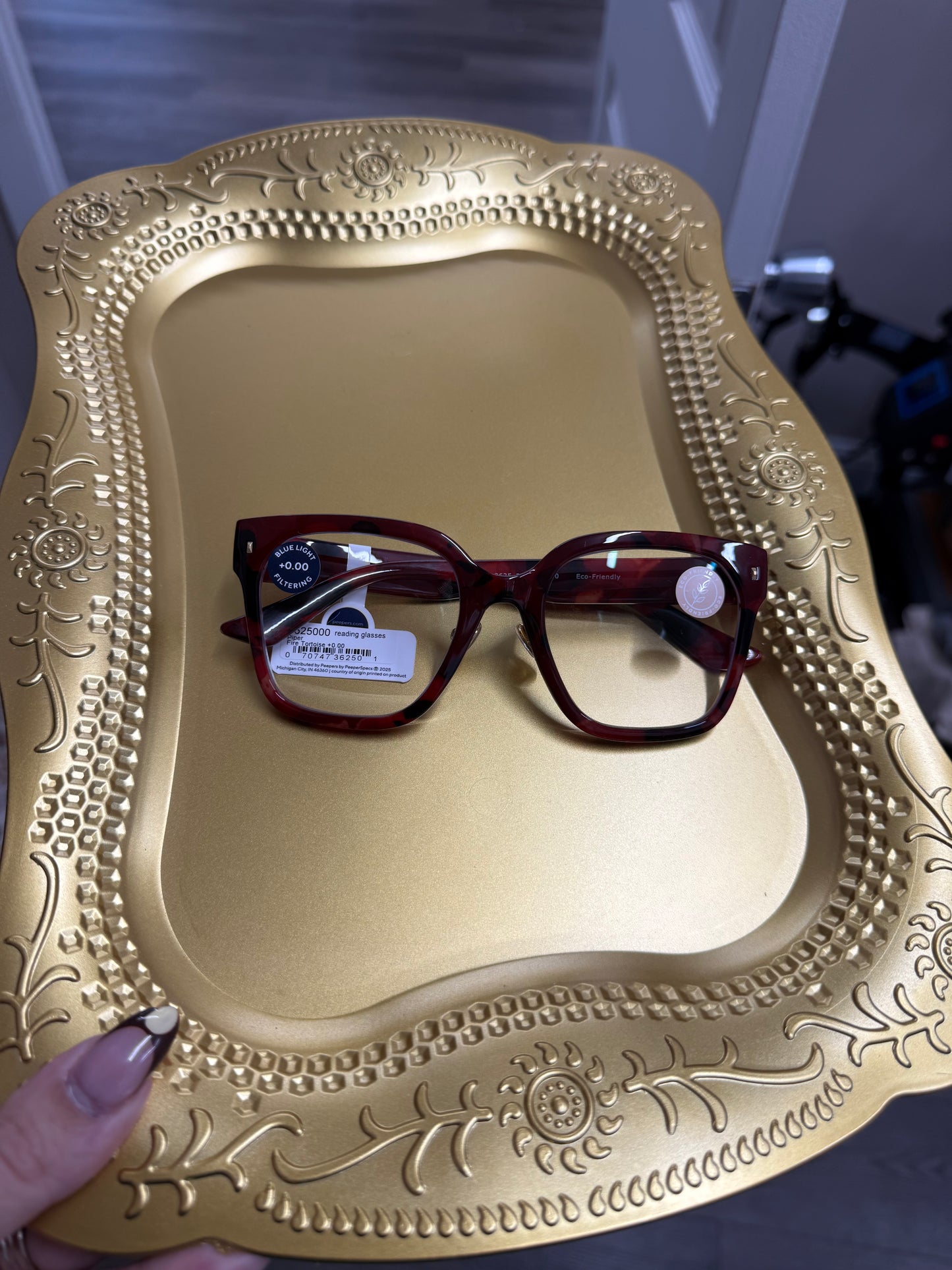 Piper fire tortoise blue light glasses