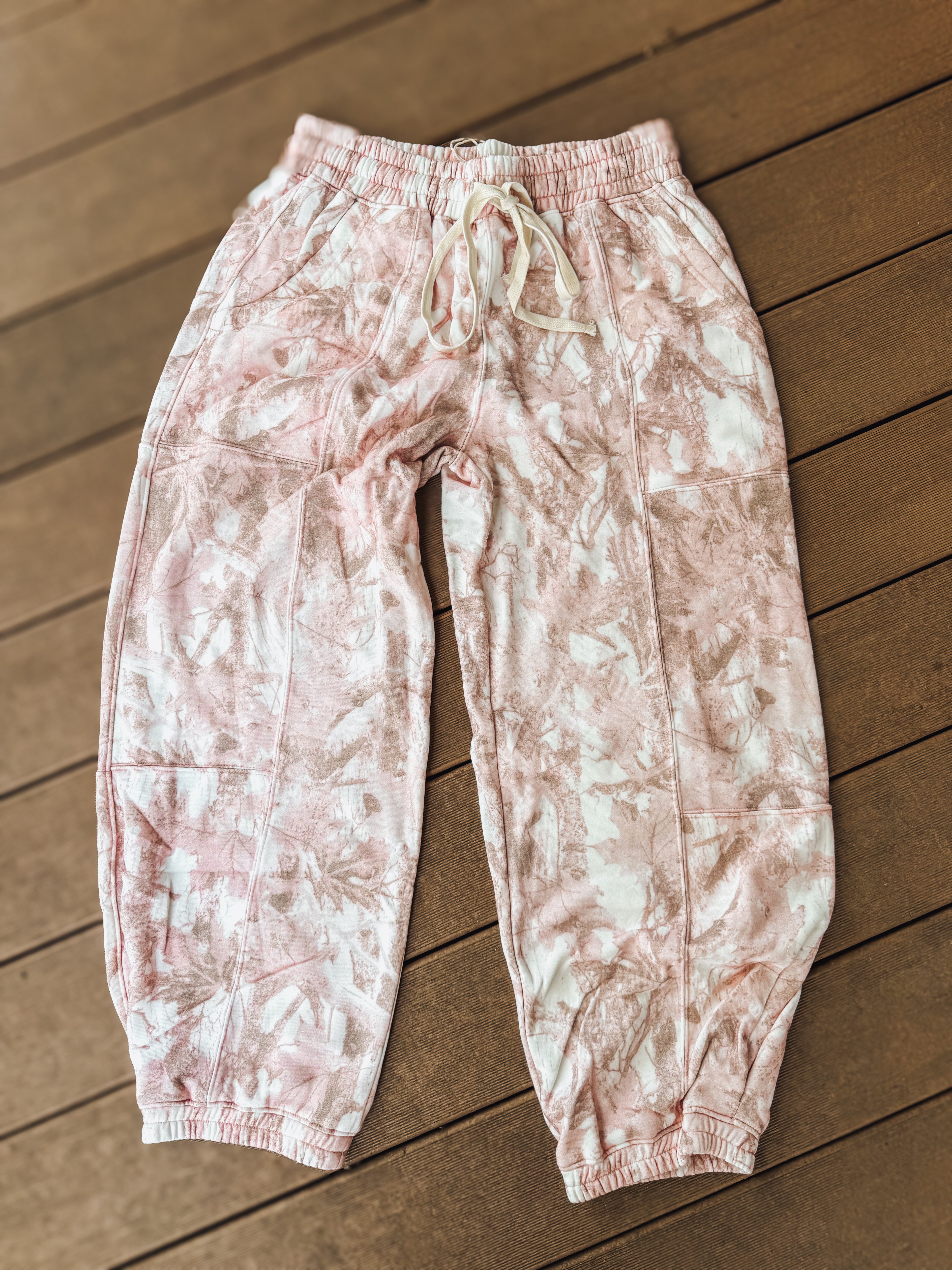 pink camo barrel joggers